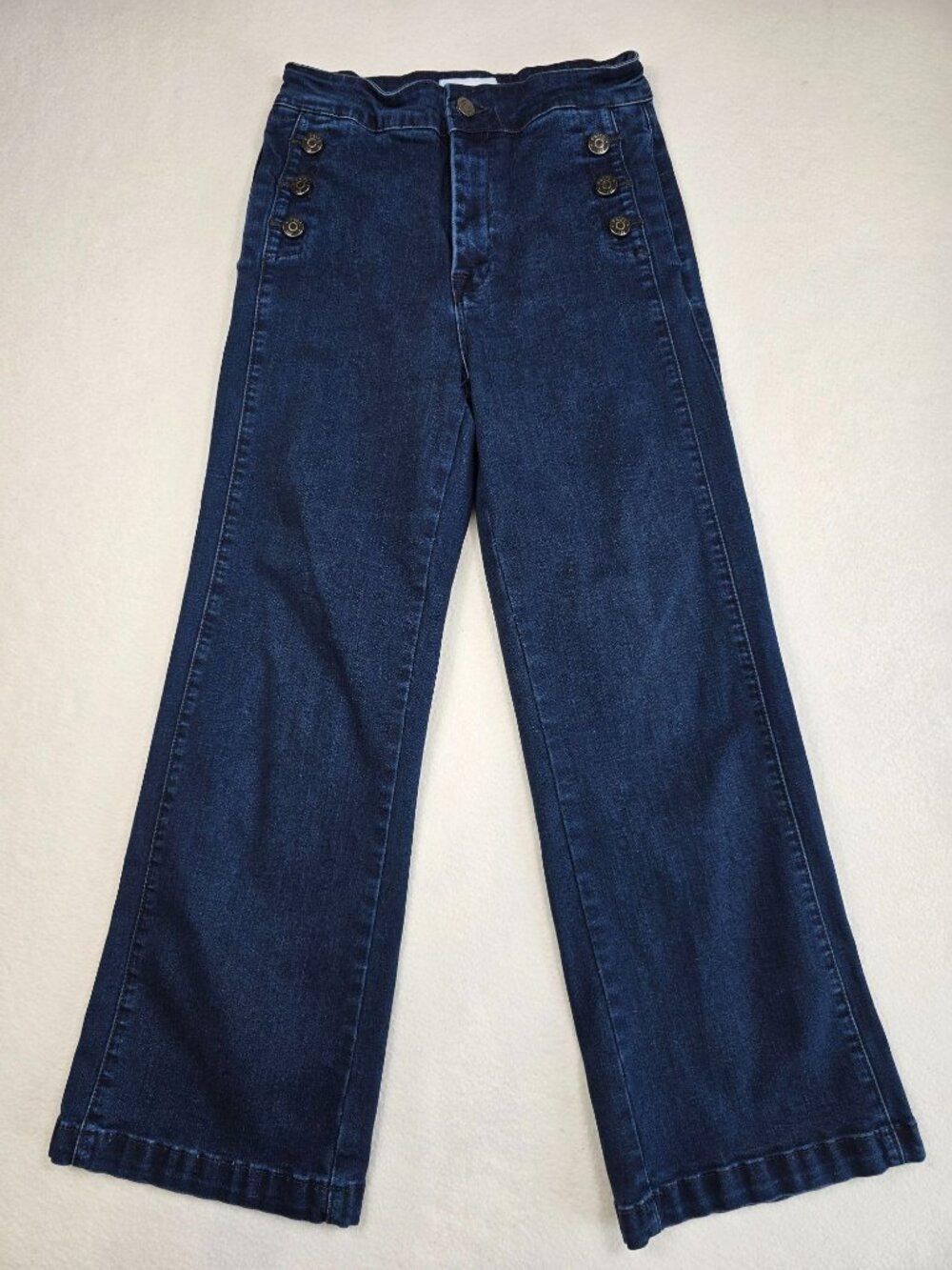 Petra 153 5/26 Blue High-Waisted Wide-Leg Jeans